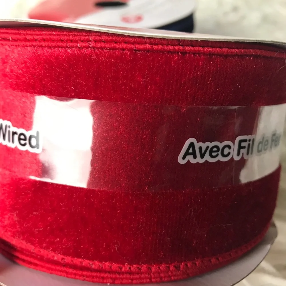 Faux Fur Brown Ribbon and 2 Faux Velvet Ribbon